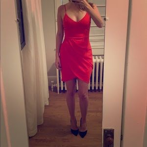 Hot pink date night dress